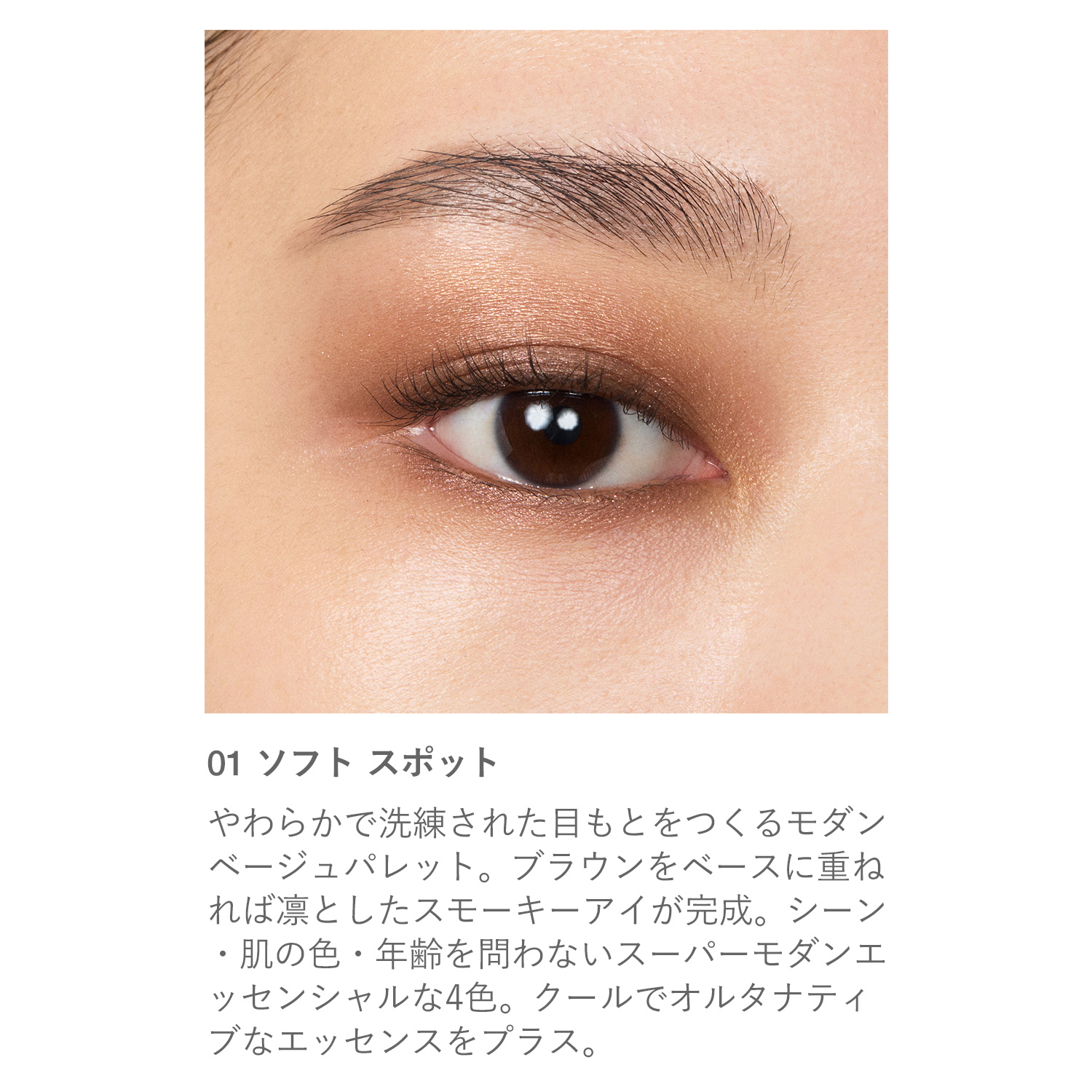 RMK シンクロマティック アイシャドウパレット 01 ソフト スポット 詳細画像 1枚中2枚目