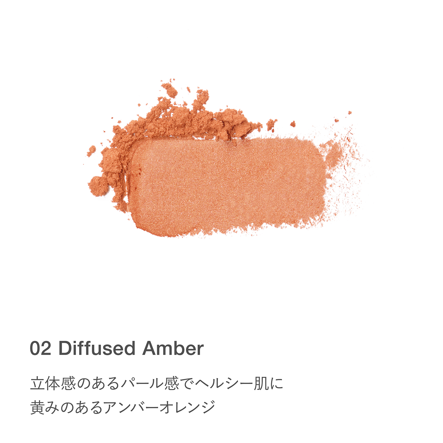 RMK ピュア コンプレクション ブラッシュ 02 ディフューズド アンバー 詳細画像 1枚中3枚目
