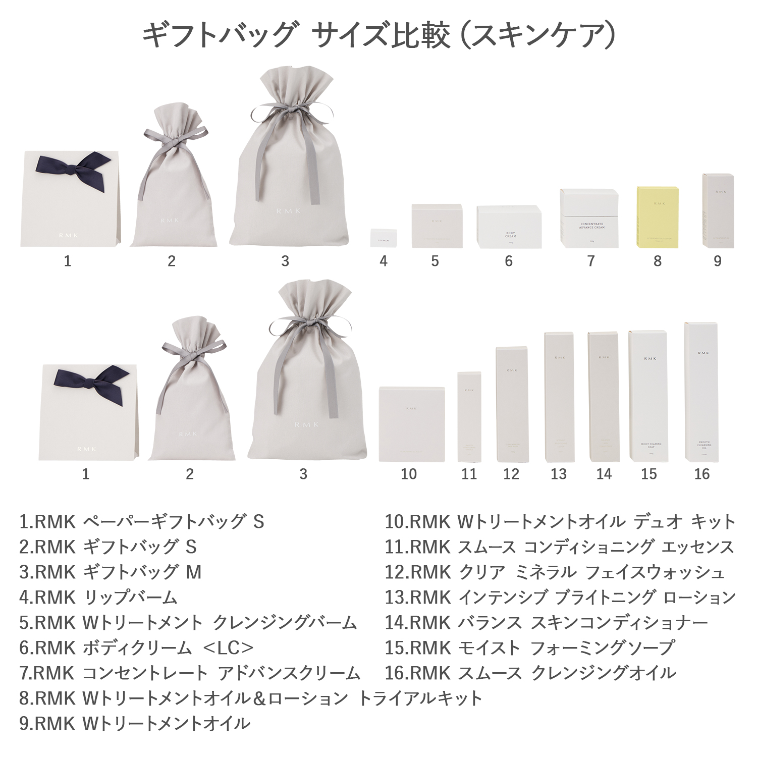 【ラッピングサービス込み】RMK ギフトバッグ M 詳細画像 1枚中3枚目