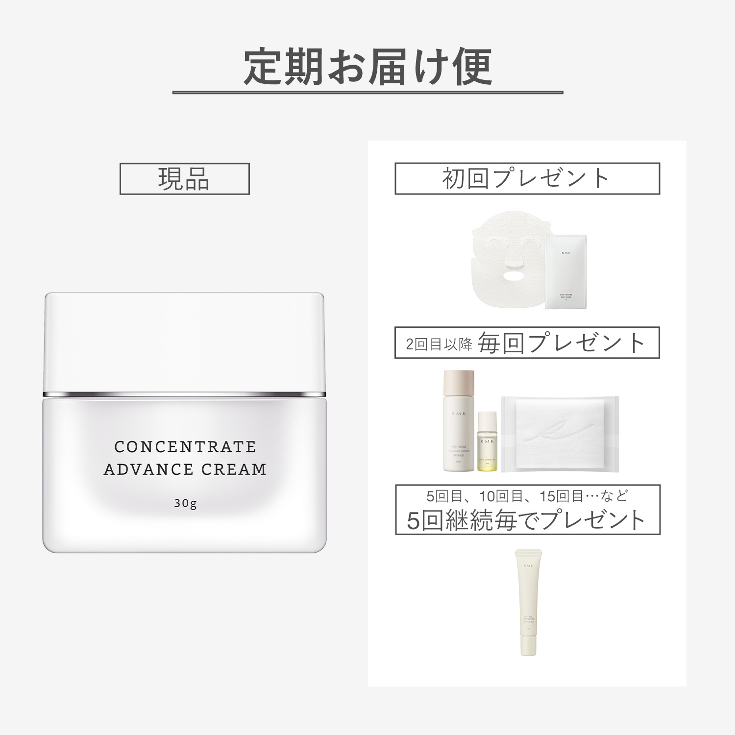 RMK コンセントレート アドバンスクリーム <医薬部外品>定期便 詳細画像 1枚中1枚目