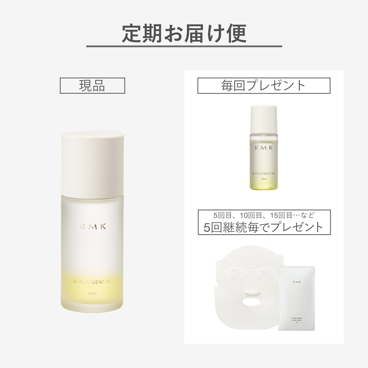 RMK Wトリートメントオイル 定期便 詳細画像 1枚中1枚目