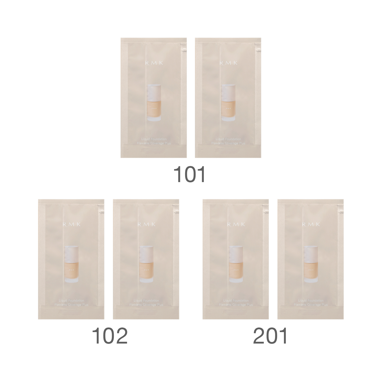 【公式オンラインショップ限定】RMK リクイドファンデーション フローレスカバレッジ プラス サンプルセット 詳細画像 1枚中1枚目